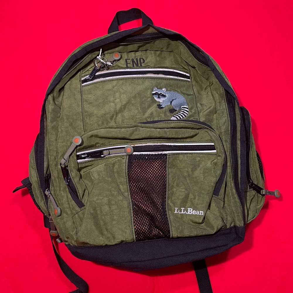 Vintage LL BEAN Backpack Camping Book Bag School